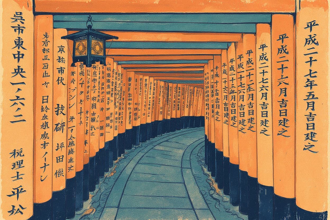 Kyoto AI travel poster example